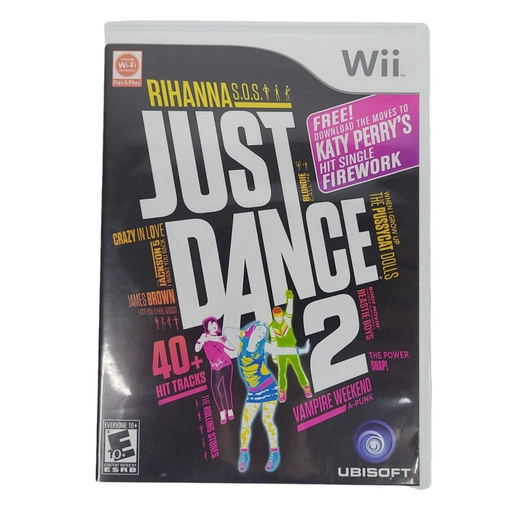 Nintendo Wii Just Dance 2 Video Game Manual Jewel Case Tested Works